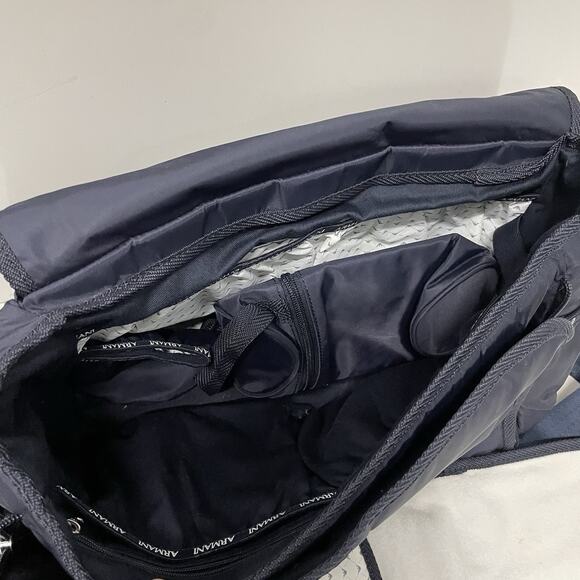 Emporio Armani Baby Diaper Bag with Changing Pad Crossbody Strap Navy Genuine - Picture 7 of 7